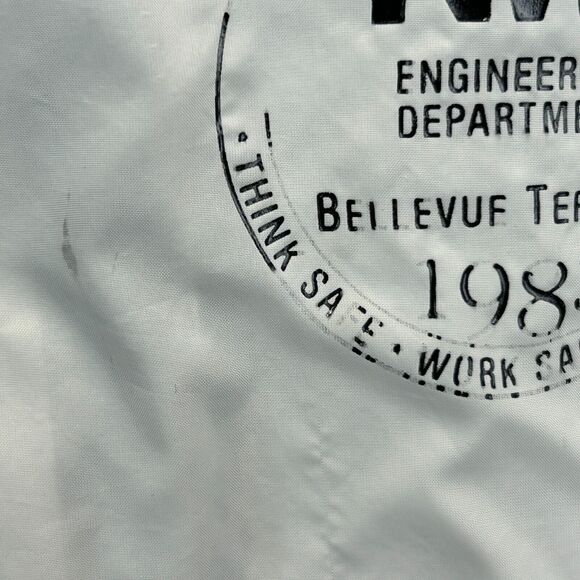 Vintage 80s NW Bellevue Terminal Jacket Windbreaker Railroad Train Gray L Large - Picture 9 of 16